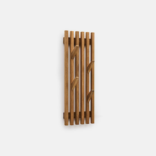 La Redoute Interieurs Wandgarderobe aus Holz mit 4 Haken 21 x 60 cm