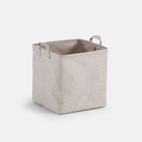 La Redoute Interieurs Dekoratives Kunststoffkorb mit Griffen Grau 31 cm