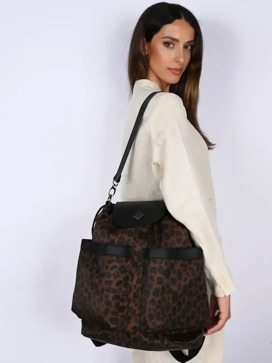 Eos Aeris Women's Leopard Flap Bag