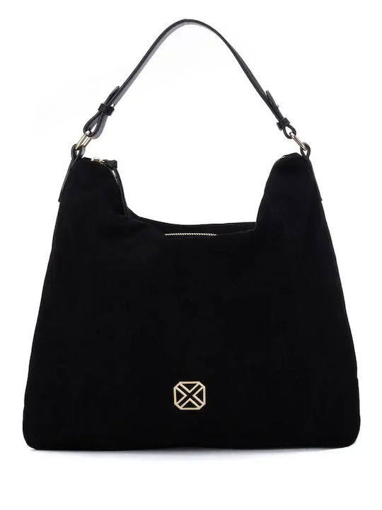 Xti Women's Hobo Bag Suede Black