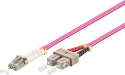 BC Fiber LC-SC Fiber Optic Cable 2m Pink BC Fiber LC-SC Fiber Optic Cable 2m Pink