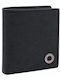Schwarze Herrenlederbrieftasche mit RFID