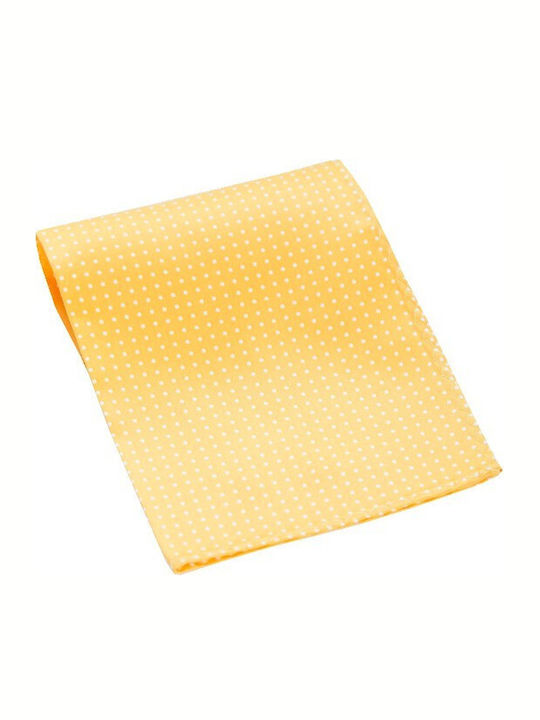 Men's Silk Pocket Square Yellow