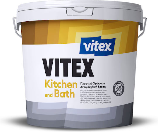 Vitex Kitchen Plastic Acrylic Eco-Friendly Water-Based Paint for Interior Use White 3lt