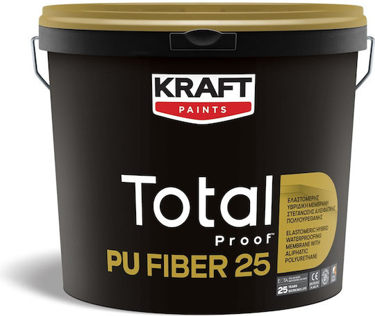 Kraft Total Proof PU Elastomeric Acrylic Polyurethane Waterproofing Roll 1kg White