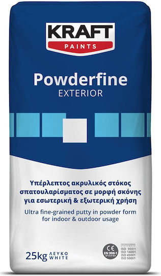 Kraft Powderfine Acrylic Water-Based Tile Joint Filler White 25kg