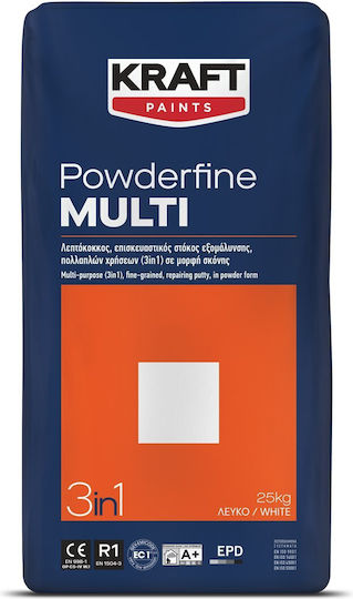 Kraft Powderfine Water-Based Concrete Putty White 8lt 25kg