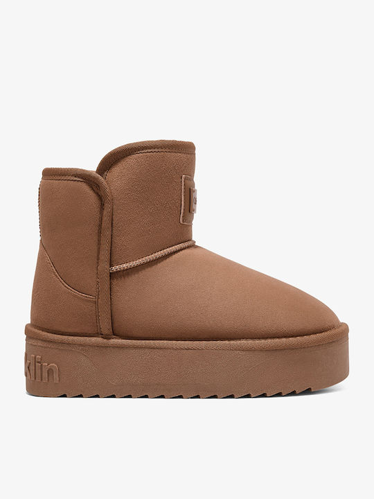 D.Franklin Damenstiefeletten mit Kunstfell in C...
