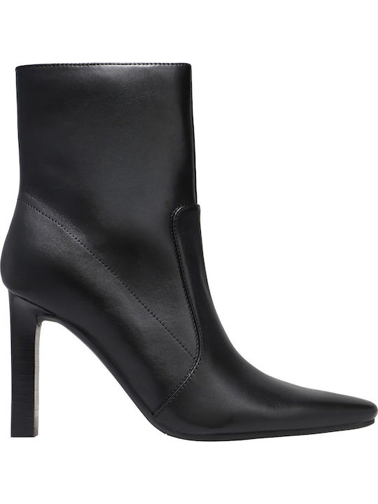 Damen-Stiefeletten mit Hohem Absatz Schwarz
