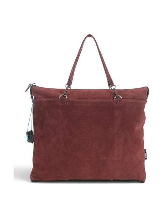 Leather Women's Tote Bag Suede Italy Cardinale
