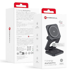 Forcell Qi2 Безжично Зарядно Устройство 25W Сив...