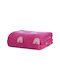 Nef-Nef Homeware Velvet Blanket Rainbow Fuchsia Fuchsia 220x160 cm