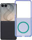 Samsung Galaxy Z Flip8 5G Hülle Forcell F-Protect Vivid Premium MagSafe-kompatibel Blau