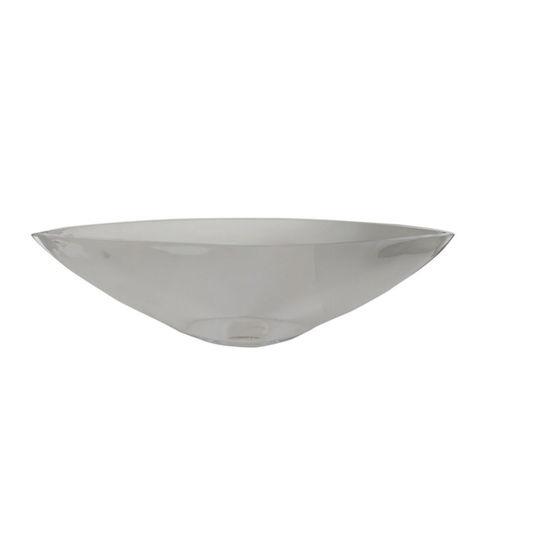 keleman Διακοσμητικό Μπωλ Γυάλινο Διάφανο 46x15x2cm
