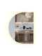 Tulup Arched Wall Mirror with LED Lighting 70x50cm