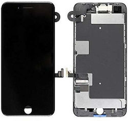 CoreParts LCD-Baugruppe für iPhone 8, Schwarz, mit Digitizer und Rahmen, Nachbau-LCD in höchster Qualität von AUO, Komplettbaugruppe inklusive Kleinteilen