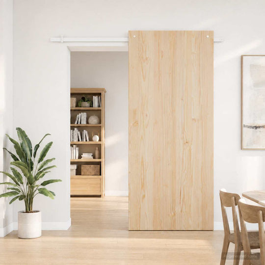 vidaXL Schiebetürmechanismus 200 cm Weiß