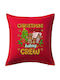 Tstudio Διακοσμητικό Μαξιλάρι Christmas Cookie Baking Crew — Μαξιλάρι Καναπέ Κόκκινο 100% Βαμβάκι, Περιέχεται Το Γέμισμα (50x50cm)