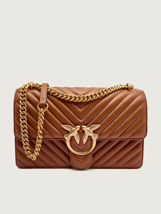 Pinko Women's Flap Bag Tabac Brown