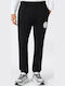 Black Sweatpants with Elastic Waist