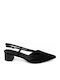 Pumps with Chunky Medium Heel Black WS-P126-27HH-BLACK
