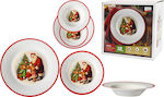 ArteLibre Set of White Porcelain Christmas Dinn...