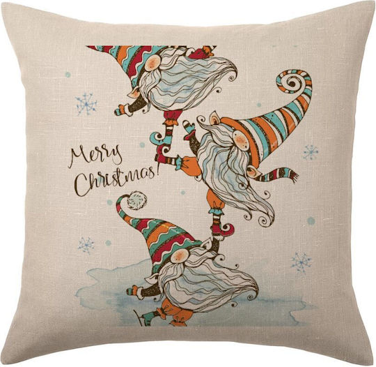Tstudio Διακοσμητικό Μαξιλάρι Christmas Nordic Gnomes — Λινό