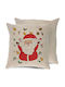 Tstudio Διακοσμητικό Μαξιλάρι Santa Claus Gifts — Λινό