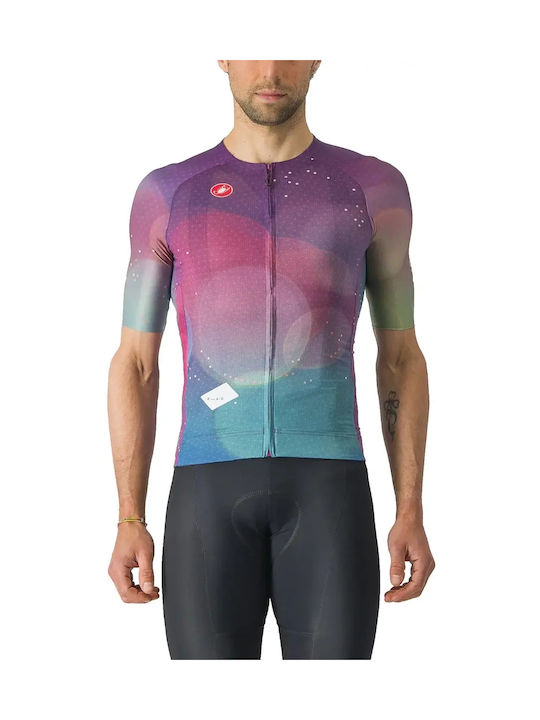 Castelli Herren Kurzarm-Fahrradtrikot Mehrfarbig