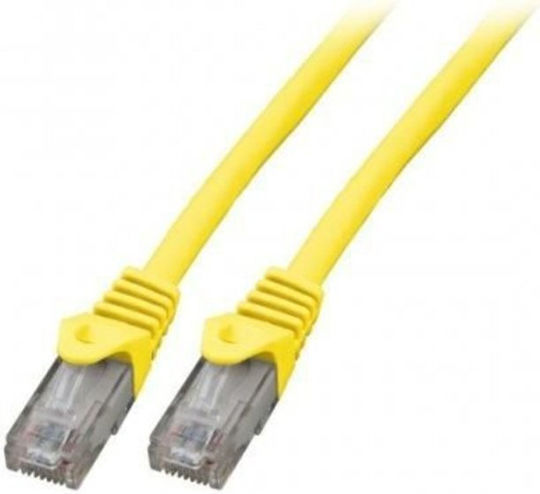 Mercodan U/UTP Cat.6 (Gigabit) Ethernet Network Cable 0.25m Yellow