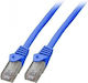 Mercodan U/UTP Cat.6 (Gigabit) Ethernet Network Cable 1m Blue