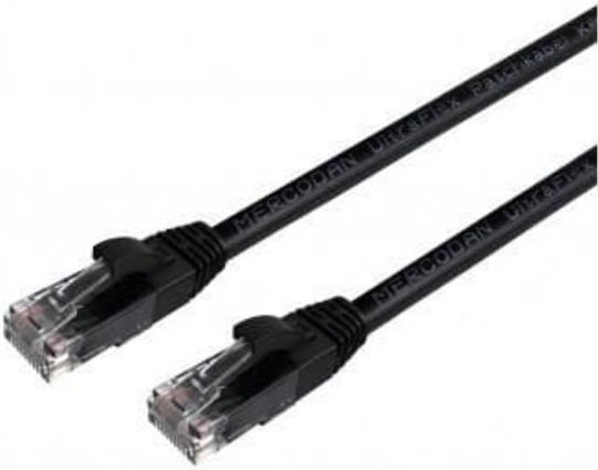 Mercodan Direct Attach Copper Cat.6 (Gigabit) Ethernet Network Cable 0.25m Black