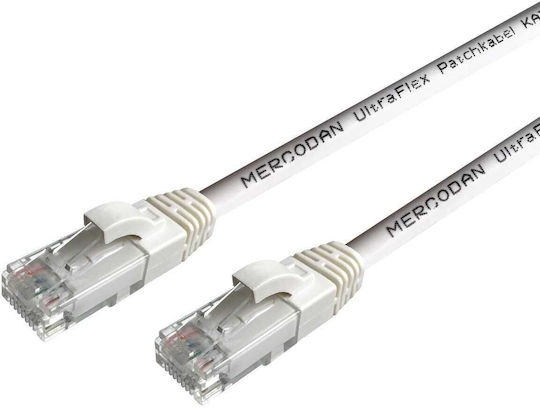 Mercodan U/UTP Cat.6 (Gigabit) Ethernet Network Cable 0.25m White