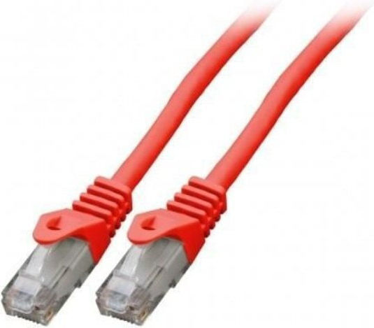 Mercodan U/UTP Cat.6 (Gigabit) Ethernet Network Cable 0.25m Red
