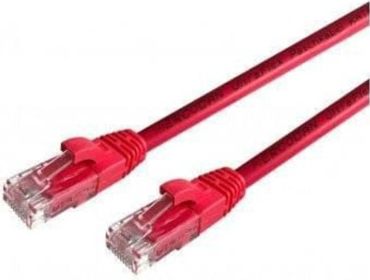 Mercodan Direct Attach Copper Cat.6 (Gigabit) Ethernet Network Cable 0.25m Red