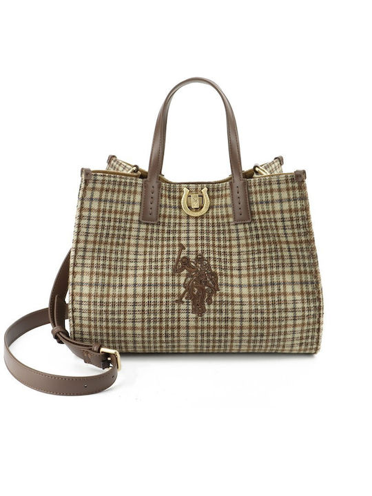 U.S. Polo Assn. Women's Tote Bag Brown / Natural