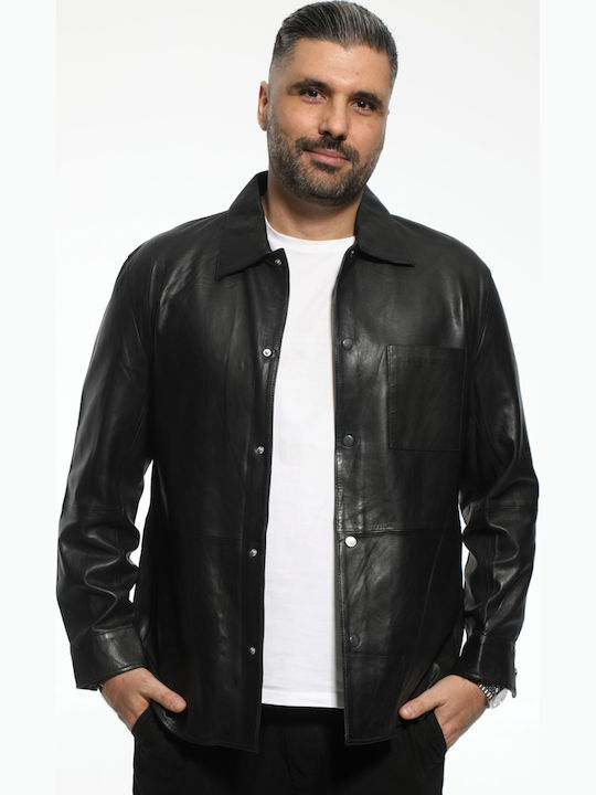 Papageorgiou Leather Jacket Black