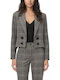C. Manolo Kurzer Damenblazer Grau-Beige