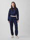 Jogginghose mit Bündchen Fleece Blue Floral