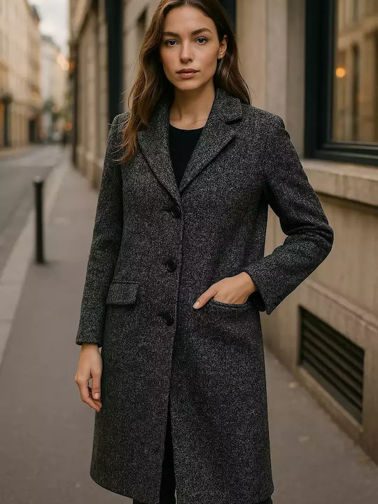 Dalou Wool Coat Anthracite