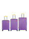 Semi Line Hartschalenkoffer Purple 3-teiliges Set