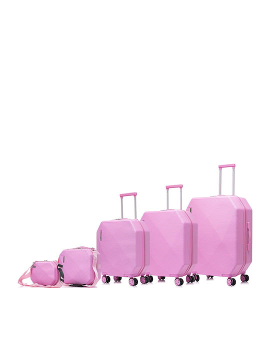 Semi Line Hartschalenkoffer Pink Set 5-teilig