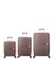 Semi Line Hartschalenkoffer Braun 3-teiliges Set