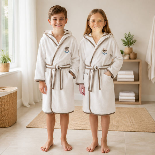Ramel Kids Bathrobe Beige with Hood