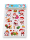 Malelis 19489-1 Kinderaufkleber Weihnachtsmann